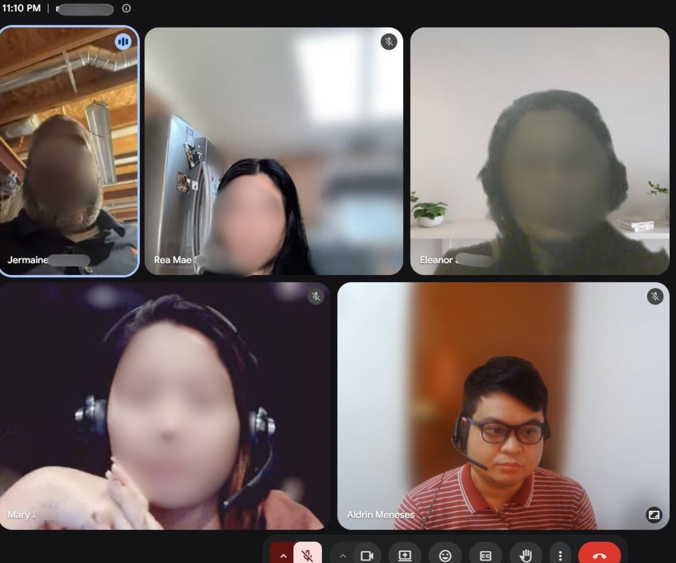 Client and bookkeeping candidates meeting together in a group interview